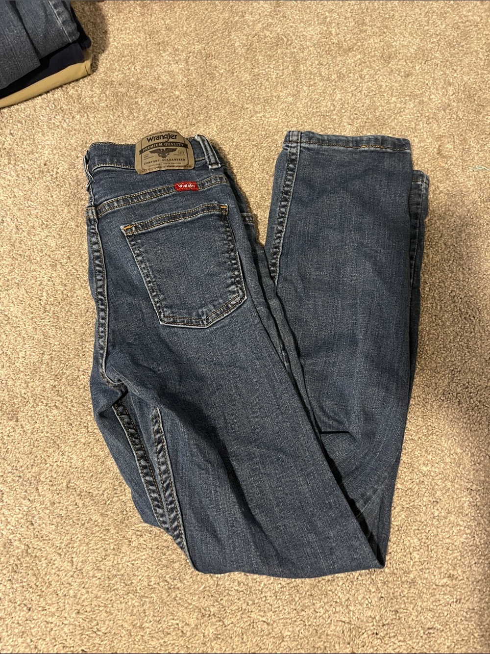 Wrangler Kid’s Straight Leg Jeans - Indigo Blue Wash